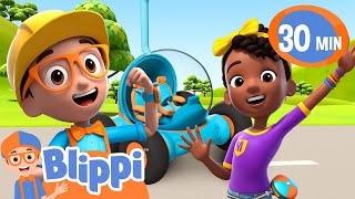 Road Trip To The Construction Site! | Blippi and Meekah Podcast | Blippi Wonders Educational Videos