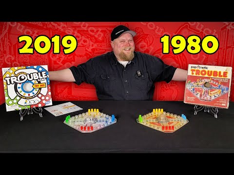 Trouble Retro Board Game Review - Ideal (1980) vs. Hasbro (2019)