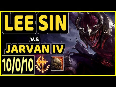 JANKOS (LEE SIN) vs JARVAN IV - 10/0/10 KDA JUNGLE CHALLENGER GAMEPLAY - EUW