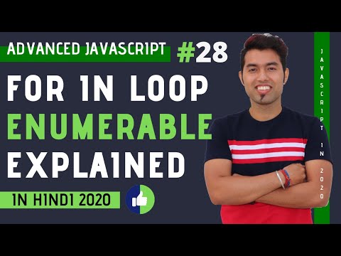 Enumeration in JavaScript in Hindi | For In Loop in JavaScript in 2020