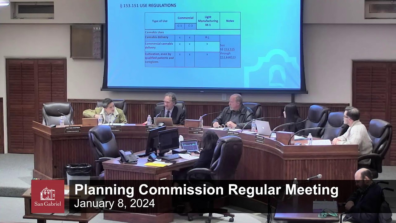 Planning Commission Regular Meeting - January 8, 2024 Regular Meeting - City of San Gabriel