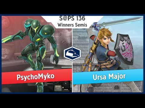 S@PS 136 Ultimate Singles - PsychoMyko(Dark Samus) vs Ursa Major(Link) Winners Semis