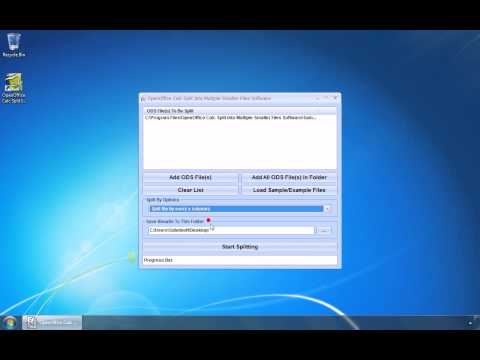 OpenOffice Calc Split Into Multiple Smaller Files Software