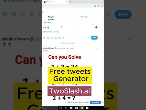 Free Tweets Generator That Will Save Your Time | #twoslash.ai #contentcreator