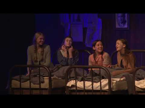 Screenshot from Maybe lyrics video by Annie: The Broadway Musical 30th Anniversary Cast