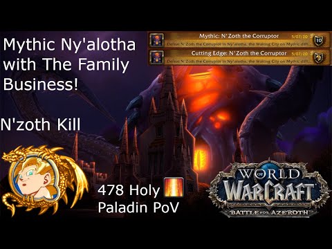 Mythic N'zoth Cutting Edge!!! 478 Holy Paladin PoV - World of Warcraft BFA