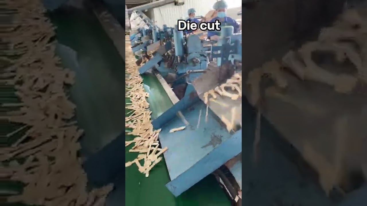 How is disposable wooden cutlery made