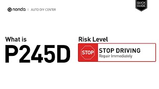 Código p245d - pasos para reparar el error