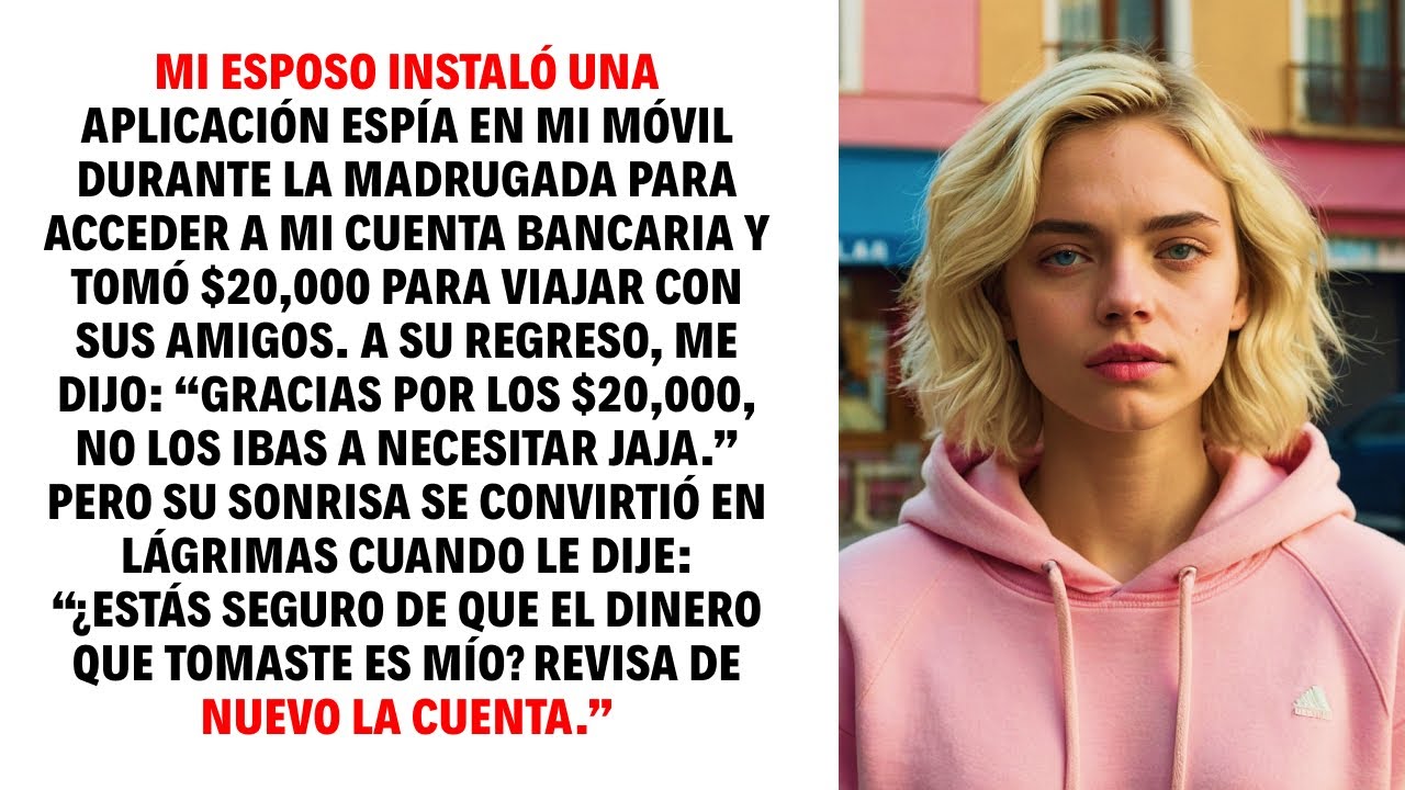 MI ESPOSO INSTALÓ UNA APLICACIÓN ESPÍA EN MI MÓVIL DURANTE LA MADRUGADA PARA ACCEDER A MI CUENTA...