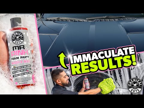 SAVE TIME - Wash and Wax Your Car at the Same Time with MR PINK Foam Party Auto Soap - Chemical Guys