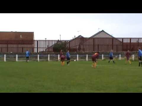 Saltcoats Victoria's goal v Troon F.C. 5th.Sept.2009