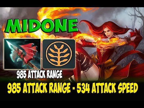 MidOne Dota2 [Lina] 985 Attack Range - 534 Attack Speed