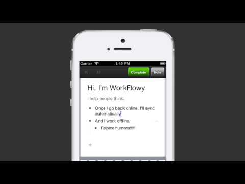 Workflowy Text Tool For iOS Now Lets You Work Offline