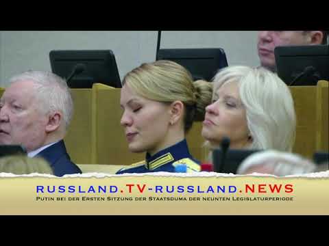Putin bei der Ersten Sitzung der Staatsduma der neunten Legislaturperiode