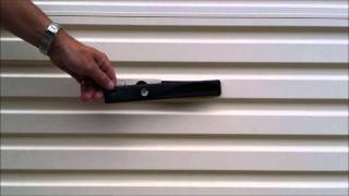How to break into a shed roller door