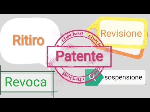 Ritiro,revoca,sospensione della patente: patente in arabo
