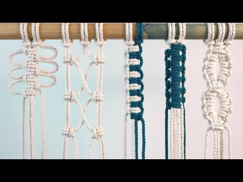 How to Tie the Double Half Hitch Knot Macrame Tutorial