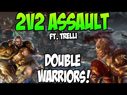 2v2 ASSAULT Ft. TRELLIRELLI - THE DOUBLE WARRIORS OF DESTINY! - SMITE