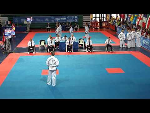 Leon McSherry (Irl) v David Vasileios Ntanos (Gre) Male 4 Dan Tul Semi-Final