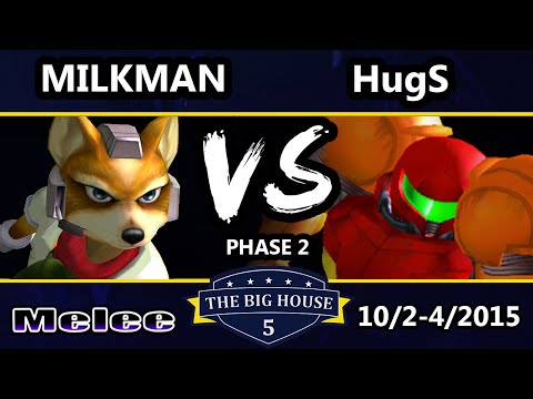 The Big House 5 - HugS (Samus) Vs. Milkman (Fox) - Pools Round 2 - SSBM