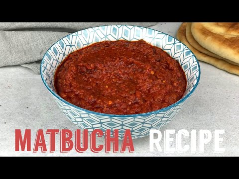 How To Make Easy Matbucha Moroccan Style Hot Tomato Salad Recipe (Vegan) 10 min work