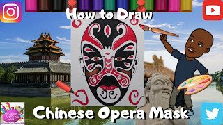How To Draw A Chinese Opera Mask