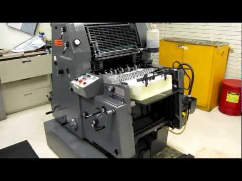 Heidelberg gto 52 single color press