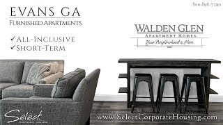preview picture of video 'Furnished Apartments in Evans GA: Walden Glen'