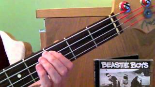 Adam Yauch RIP - In 3s bass cover
