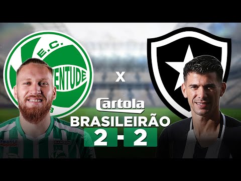 JUVENTUDE 2 x 2 BOTAFOGO Brasileirão Série A 2022 + Parciais Cartola FC 23ª Rodada | Narração