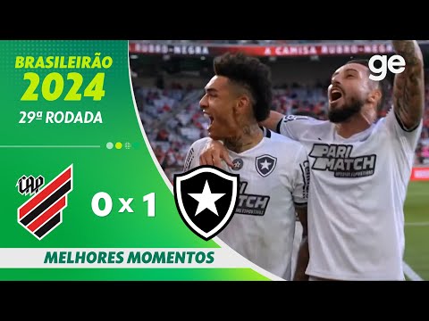 Gols e lances de Athletico Paranaense x Botafogo