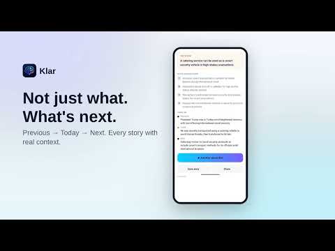 Klar: News & Daily Brief video thumbnail