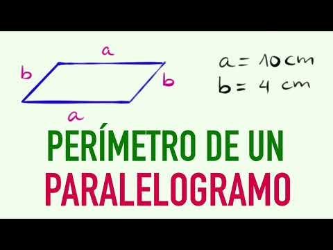 Cómo calcular el perímetro de un paralelogramo romboide