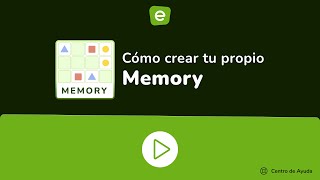 Cómo crear tu propio Memory en Educaplay