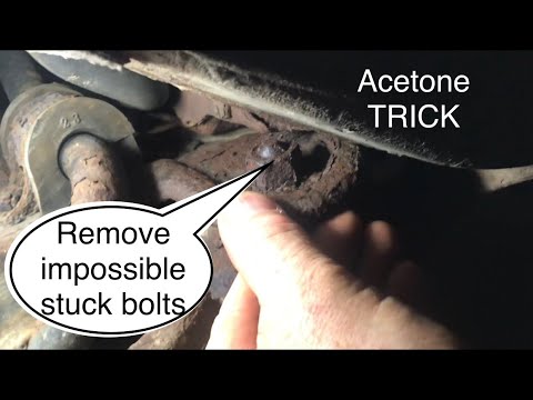 “removing” IMPOSSIBLE STUCK “nuts and bolts” acetone, pb blaster￼￼