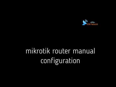 Mikrotik Router Manual Configuration without Default Configuration
