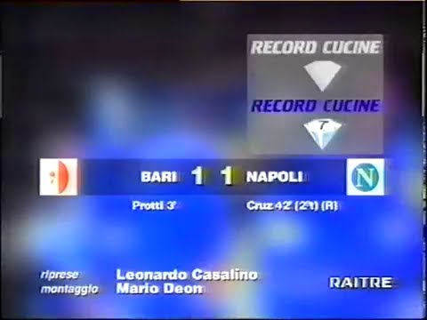 1995-96 (1a - 27-08-1995) Bari-Napoli 1-1 [Protti,A.Cruz(R)] Servizio D.S.Rai3