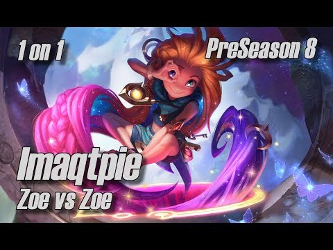 Imaqtpie vs Vincent 1on1 - Zoe vs Zoe - PreSeason 8