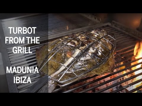 Delicious Turbot from the Grill at Madunia restaurant Ibiza