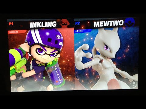 Super Smash Bros Ultimate Inkling (DM251!) VS Mewtwo (DP251!)