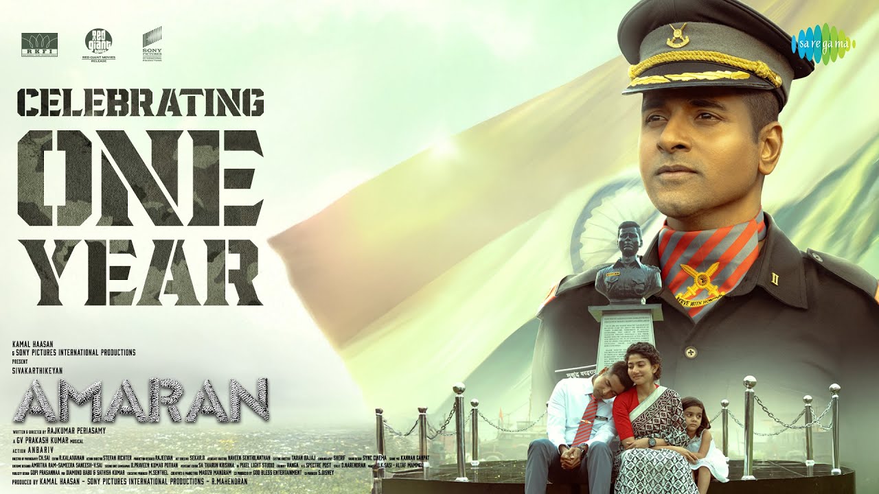 One Year of Amaran | Sivakarthikeyan, Sai Pallavi | Rajkumar | GV Prakash | Kamal Haasan | Mahendran