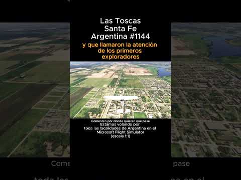 Las Toscas, Santa Fe desde el Microsoft Flight Simulator #lastoscas #santafe #msfs #argentina