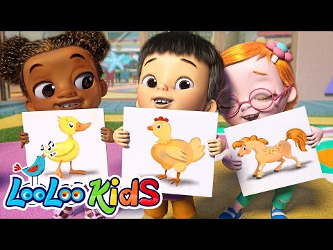 🐾 Animal Sounds + 1 Hour Compilation of Children's Favorites - Kids Songs by LooLoo Kids