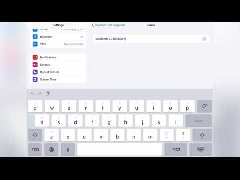 How To Pair Bluetooth Device and Change the Device Name on iPad