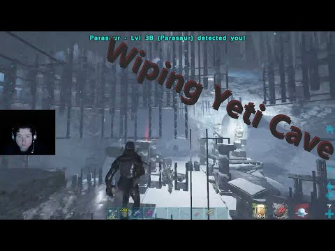 Ark Survival Evolved, The Tribe Of Yeti Cave | Bam's Ark PVP Windows 6 Man Cluster.