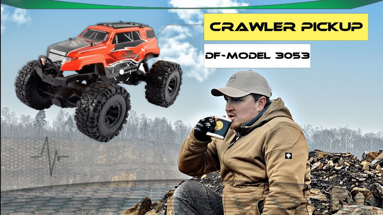 RC auto Crawler df-models, červená