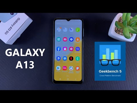 Part of a video titled How To Run a Geekbench Score Test On Samsung Galaxy A13 5G