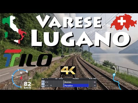CABRIDE 4K 🇮🇹 Varese 🇨🇭 Mendrisio - Lugano 🏞 S50 S10 Tilo - Tessin Lombardei - Ticino Lombardia🌞