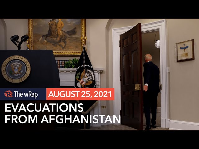 Biden says Afghan evacuation on track; humanitarian crisis looms