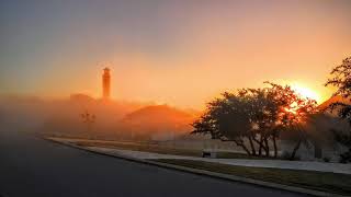 Texas Sunrise; misty dawn